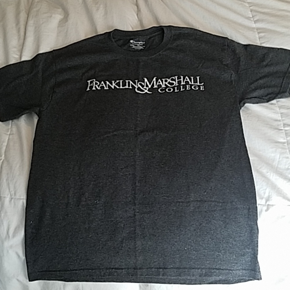 Franklin and Marshall College all grey  T-shirt